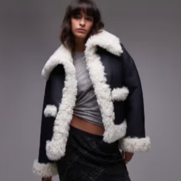 Free People Jackets & Blazers - NWT Free People Kiki Sherpa Jacket size Large